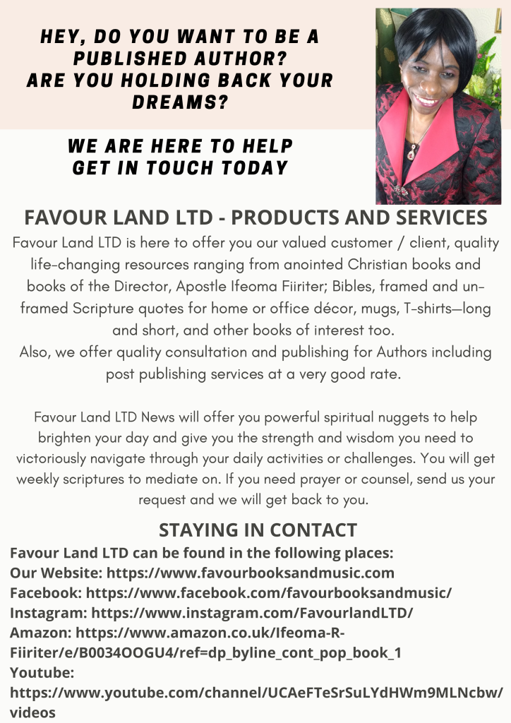 #9 Favour land Weekly Newsletter -9